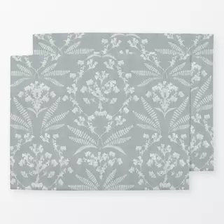 Tischset Cottage Damast Blumenkranz II