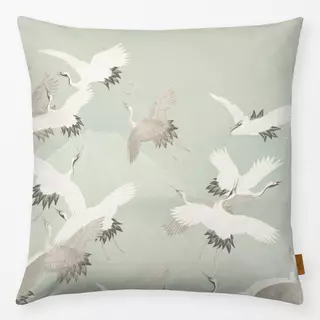 Kissen Japandi Vogeln Sage