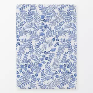 Geschirrtücher Blaue Aquarell Blumen