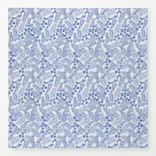 Tischdecke Blaue Aquarell Blumen