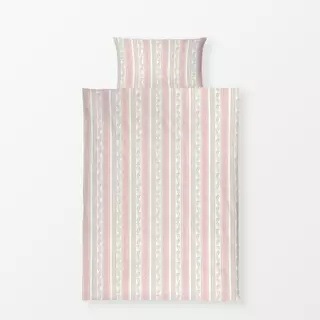 Bettwäsche Vintage stripes sage pink