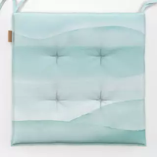 Sitzkissen Ombre Turkis Mittelmeer