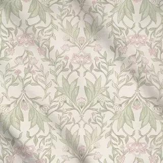 Meterware William Morris Blumen creme