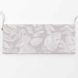 Bankauflage Beige leaves pattern