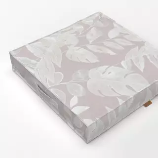 Bodenkissen Beige leaves pattern