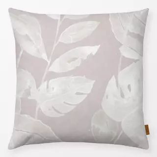 Kissen Beige leaves pattern