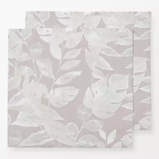 Servietten Beige leaves pattern