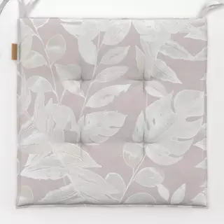 Sitzkissen Beige leaves pattern