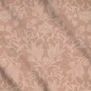 Meterware Floral Damask Terracotta