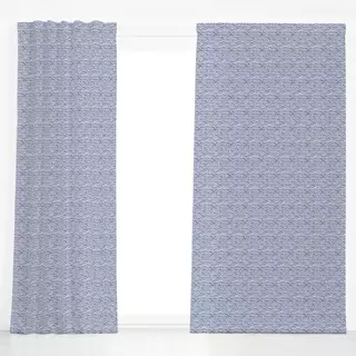 Dekovorhang Japanese Waves Blau