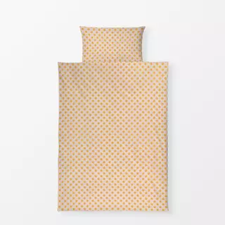 Bettwäsche Orange Punkte