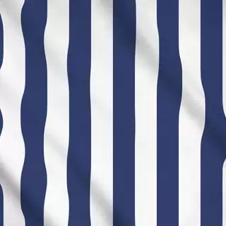 Meterware Breite Streifen Marineblau