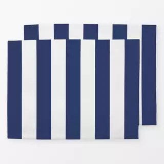 Tischset Breite Streifen Marineblau