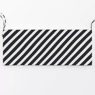 Bankauflage Candystripes Black and White