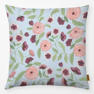 Kissen swedish bloom light blue