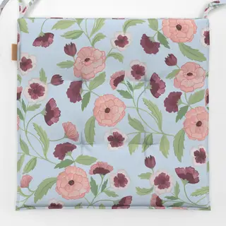 Sitzkissen swedish bloom light blue