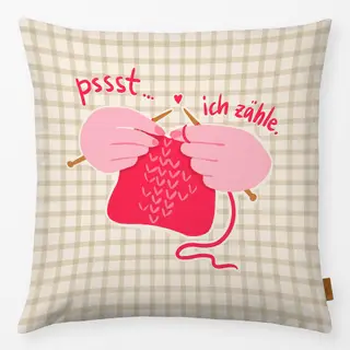Kissen pssst ich zähle Wendekissen