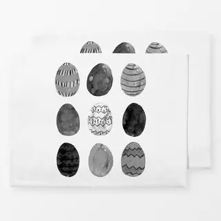 Tischset Ostereier Aquarell Mono