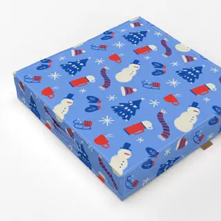 Bodenkissen Blau