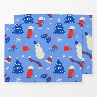 Tischset Blau