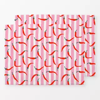 Tischset Chili Stripes