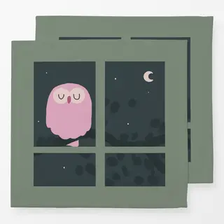 Servietten Sleepy Owl