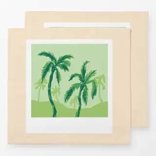 Servietten Polaroid Palms