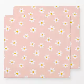 Servietten Gänseblümchen rosa