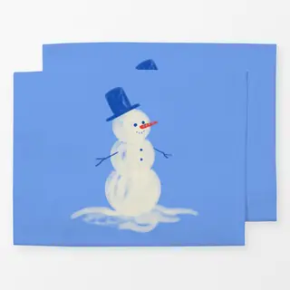 Tischset Schneemann