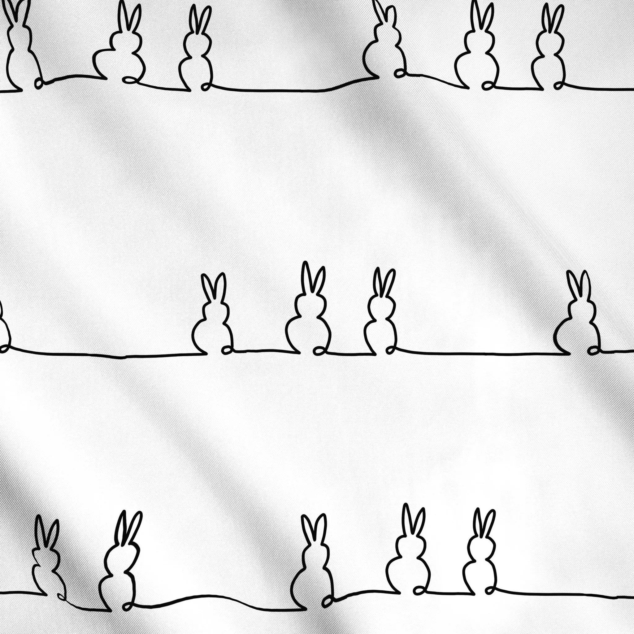 Meterware Sitzende Hasen, Tiere, Ostern, von Christiane Zielinski