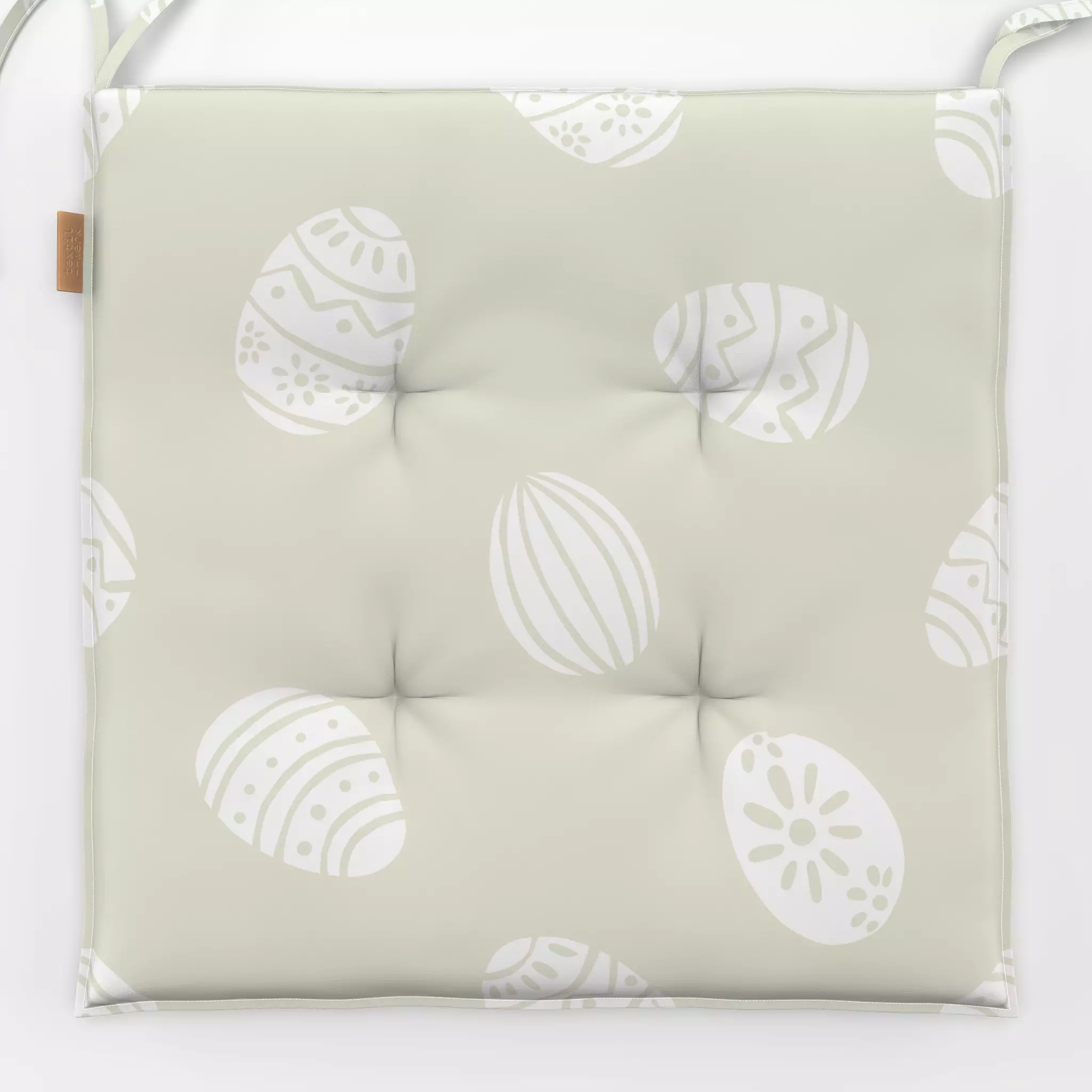 Sitzkissen Ostereier - Frühling - von „Christiane Zielinski"; Ostern, Fruehling, grun, Ostereier, Osterdekoration, Osterei, ...