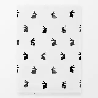 Geschirrtücher Osterhasen black & white