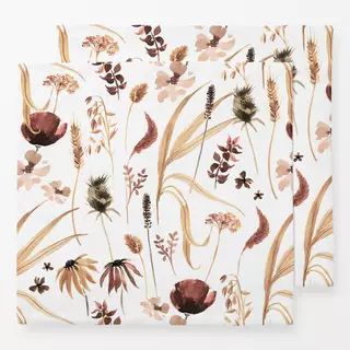 Servietten Trockenblumen