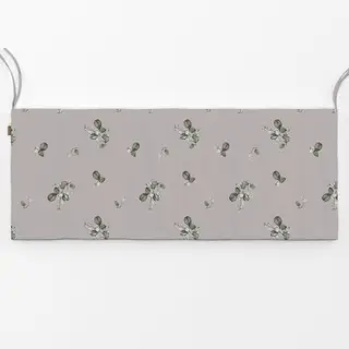 Bankauflage Schneebeeren Watercolor grau