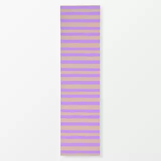 Tischläufer Bold Stripe beige flieder No1