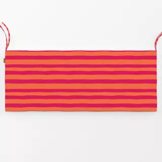 Bankauflage Bold Stripe rot orange No1