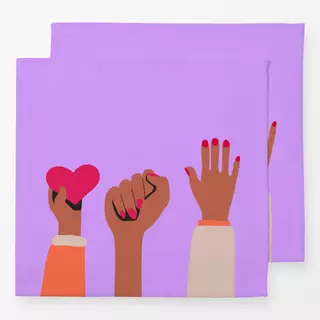 Servietten Women empowerment flieder
