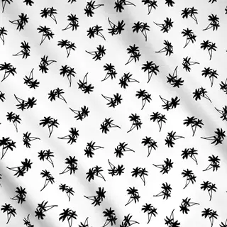 Meterware Vintage Palms Black