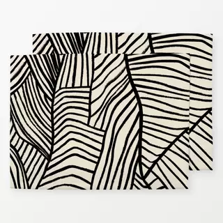 Tischset Bold Beige Leaf