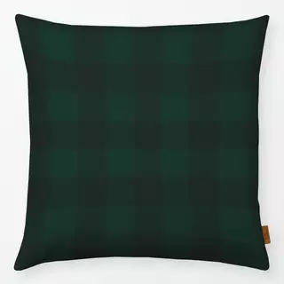 Kissen Gingham Classic Grün Schwarz
