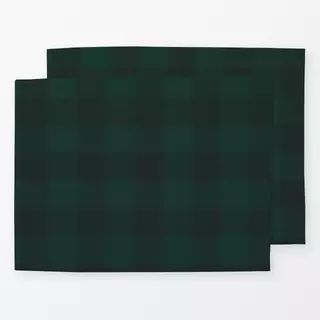 Tischset Gingham Classic Grün Schwarz