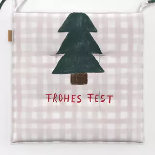 Sitzkissen Color Christmas Frohes Fest