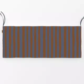 Bankauflage Cozy Christmas Stripes Brown