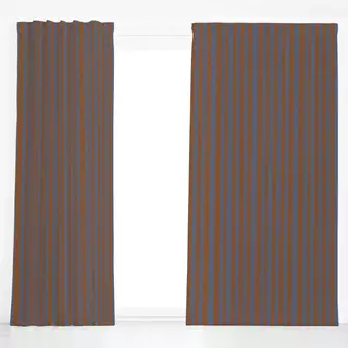 Dekovorhang Cozy Christmas Stripes Brown