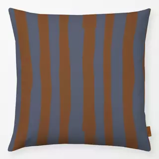 Kissen Cozy Christmas Stripes Brown
