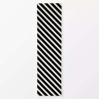 Tischläufer Stripes diagonal small black