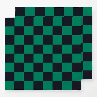 Servietten Winter Check Green