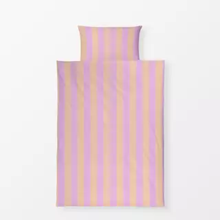 Bettwäsche Apricotpink Streifen Big