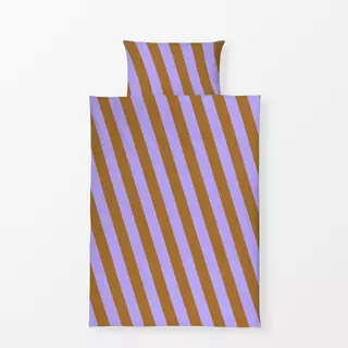 Bettwäsche Summer Stripes Diagonale Lila