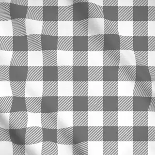 Meterware Gingham Classic Grau